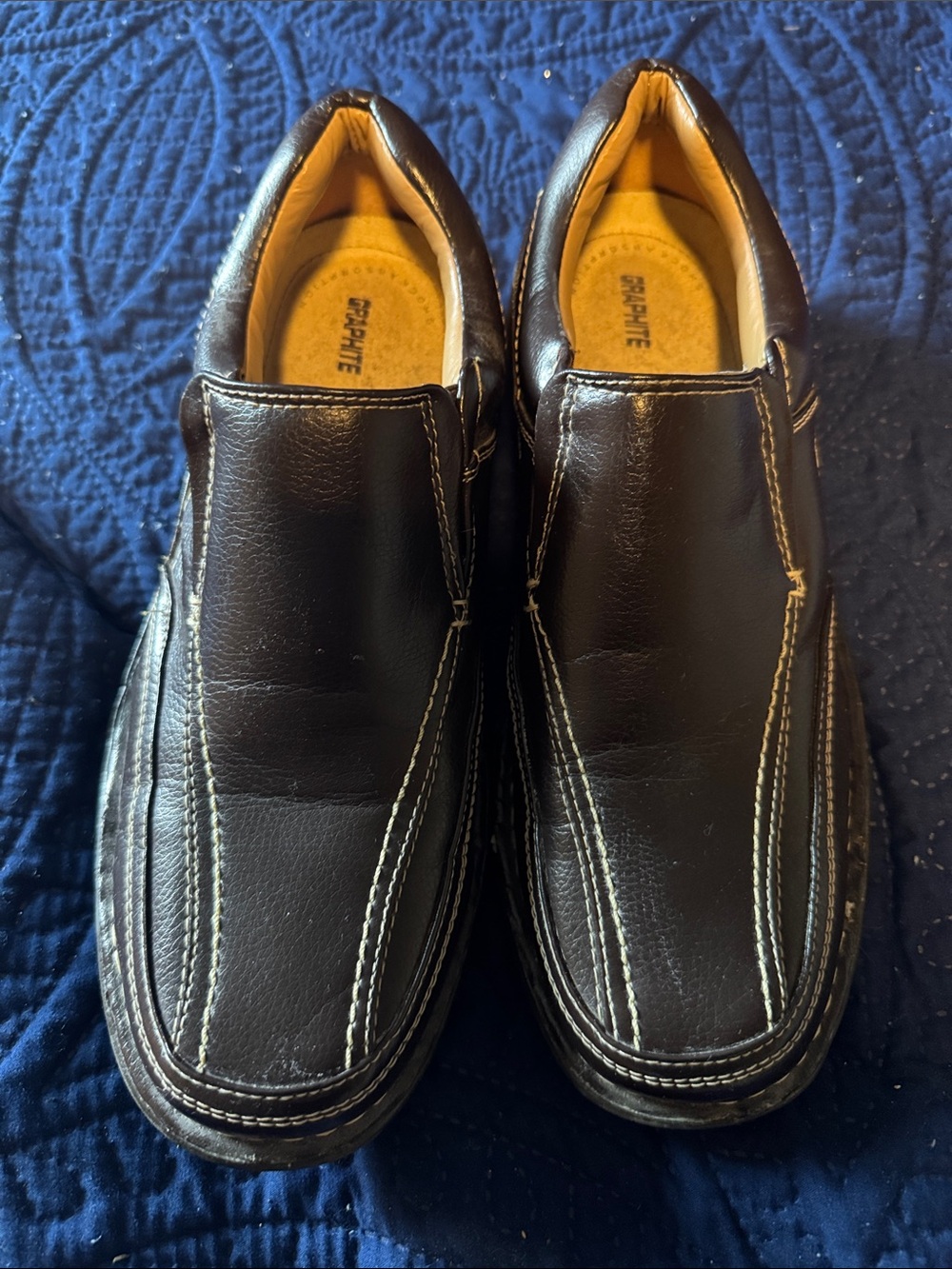 Graphite Men's Slip-On Casual Loafers in Dark Brown